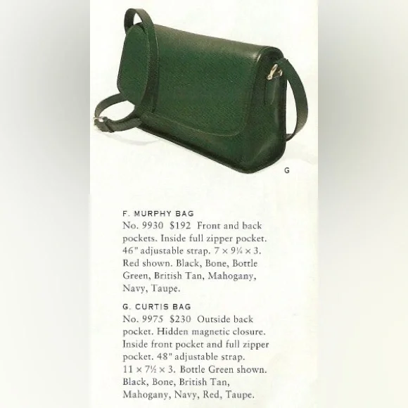 Vintage COACH Curtis Bag, Black No. 9975 - Picture 13 of 15